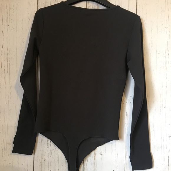 Noisy May Rosalinda Bodysuit Black V Neck - Picture 3 of 7